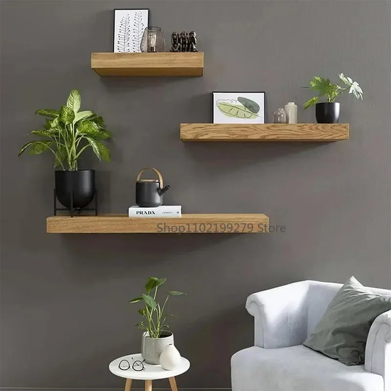 Panthome Wood Floating Wall Shelves