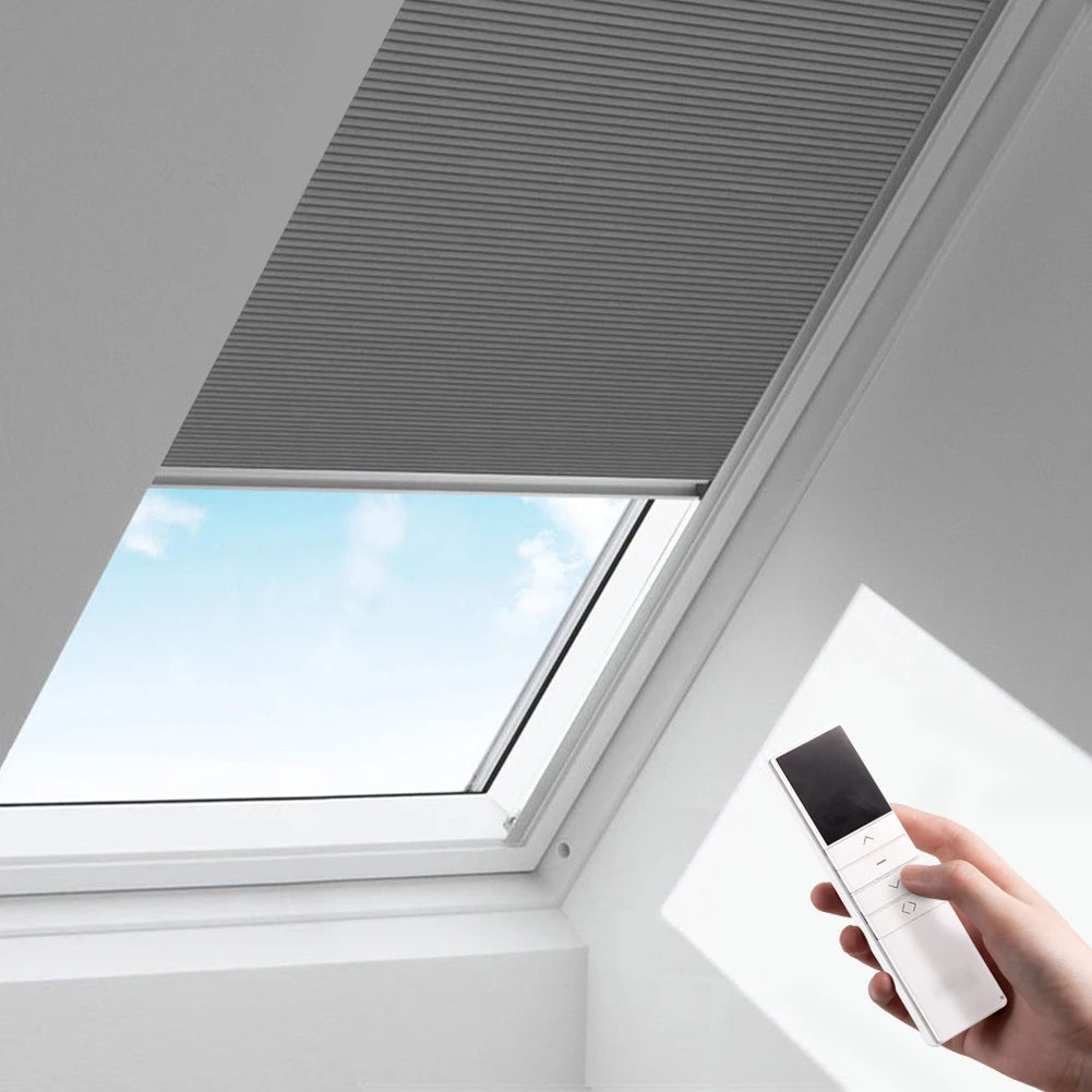 Motorized Honeycomb Skylight Blinds