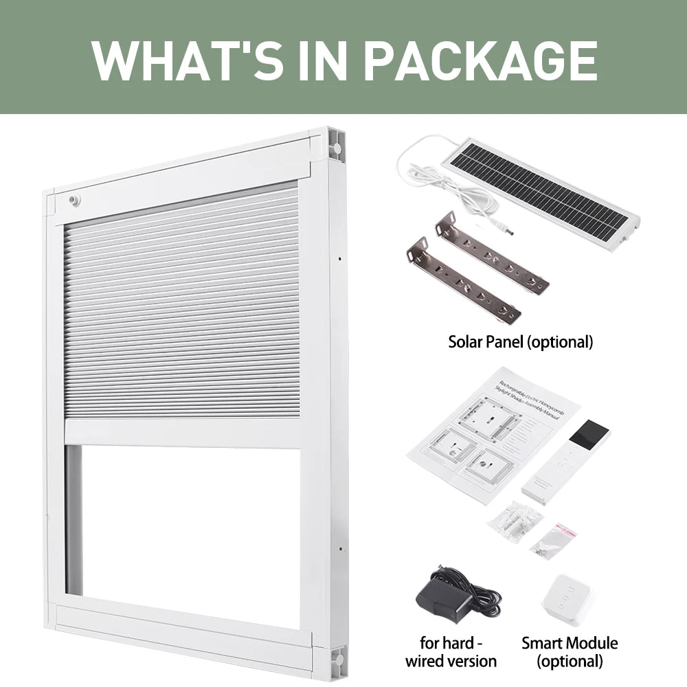 Motorized Honeycomb Skylight Blinds