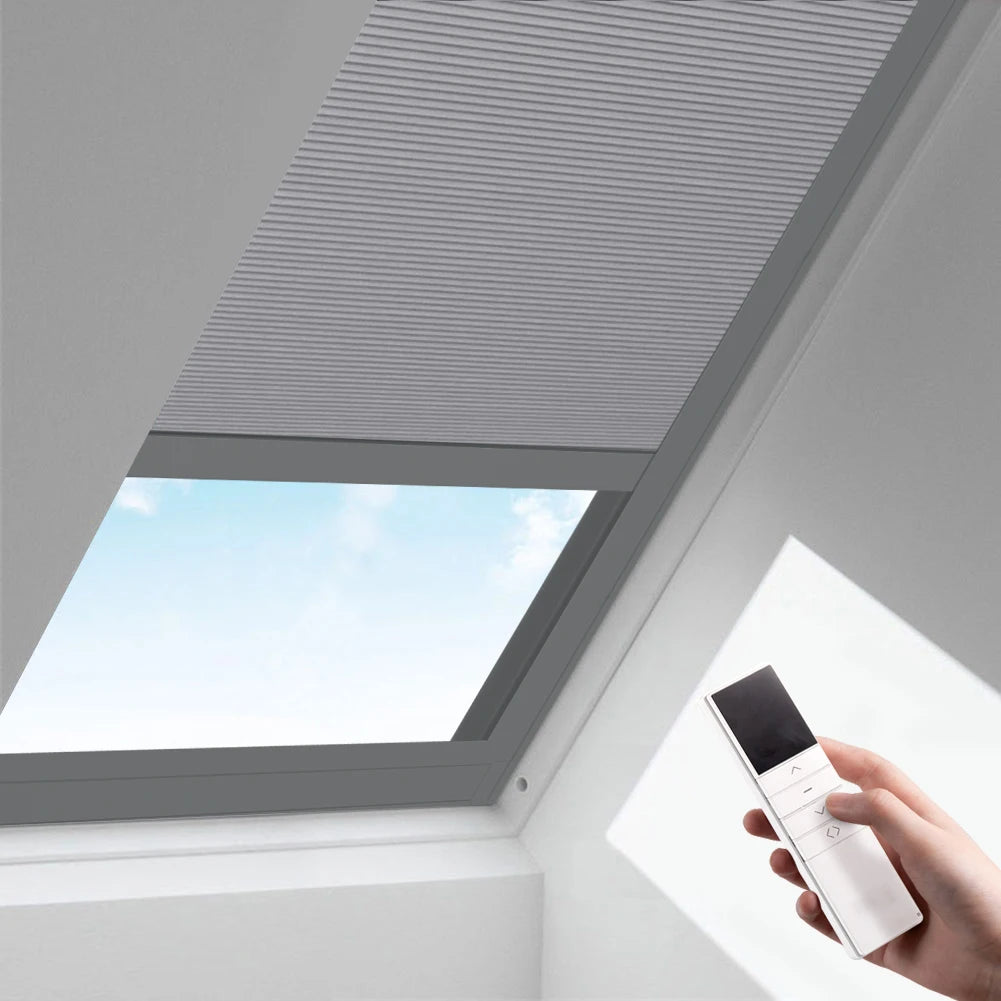 Motorized Honeycomb Skylight Blinds