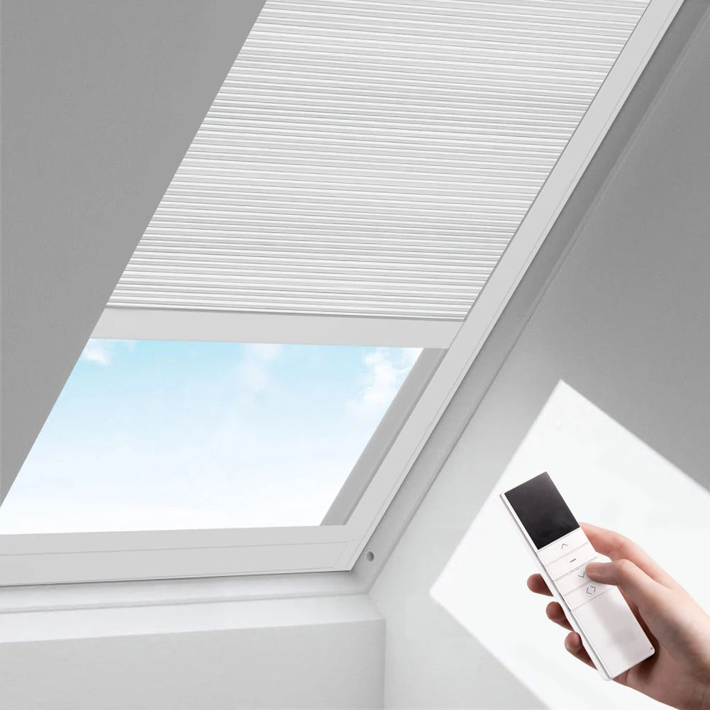 Motorized Honeycomb Skylight Blinds
