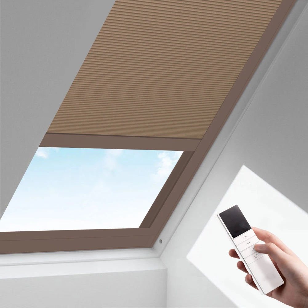 Motorized Honeycomb Skylight Blinds
