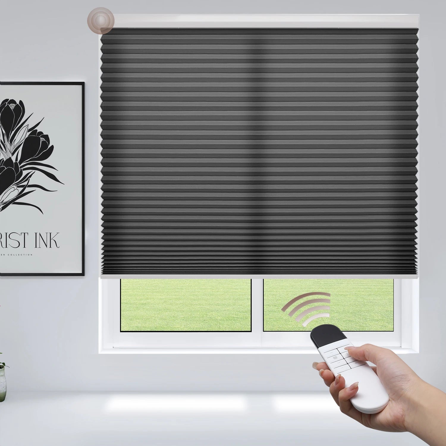 Motorized Blackout Cellular Shades