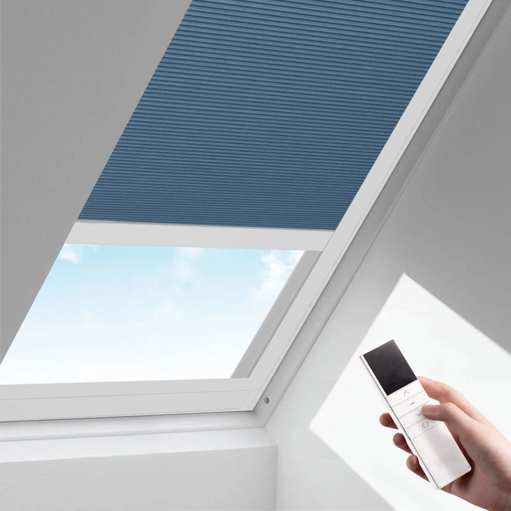 Motorized Honeycomb Skylight Blinds