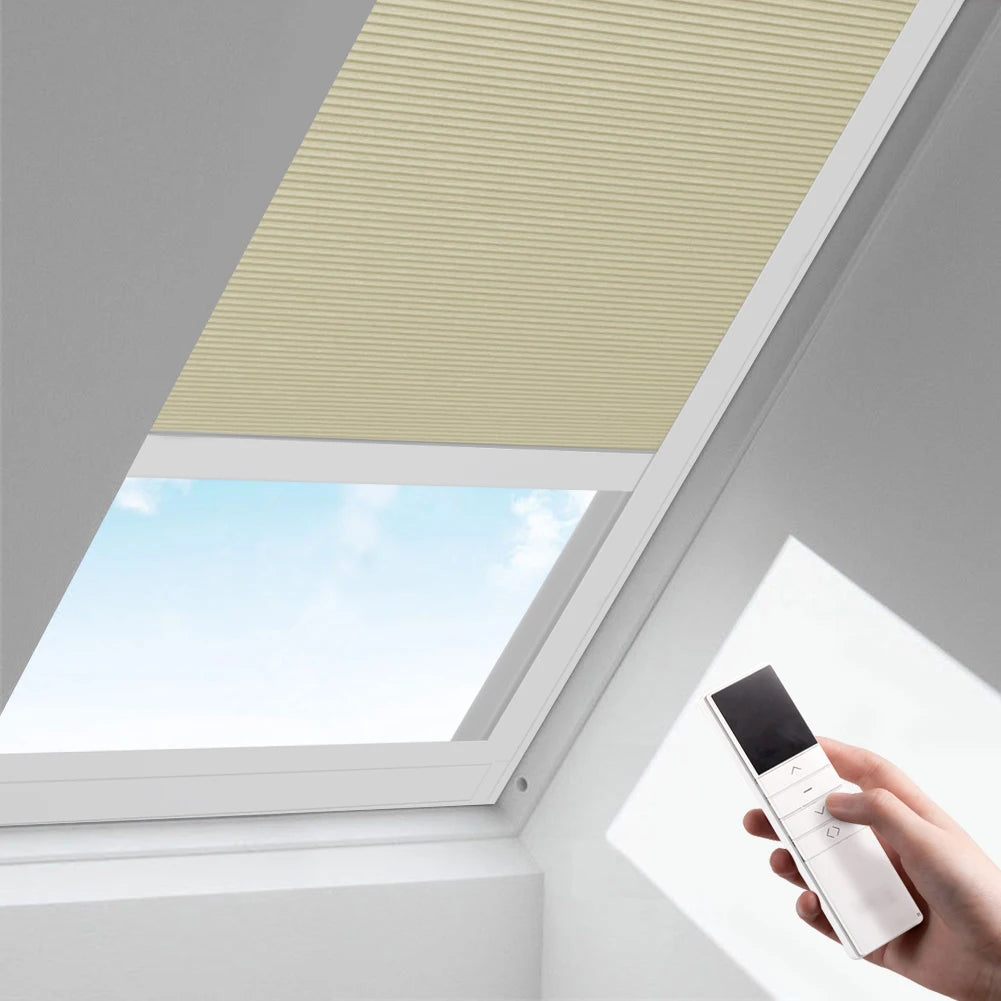 Motorized Honeycomb Skylight Blinds