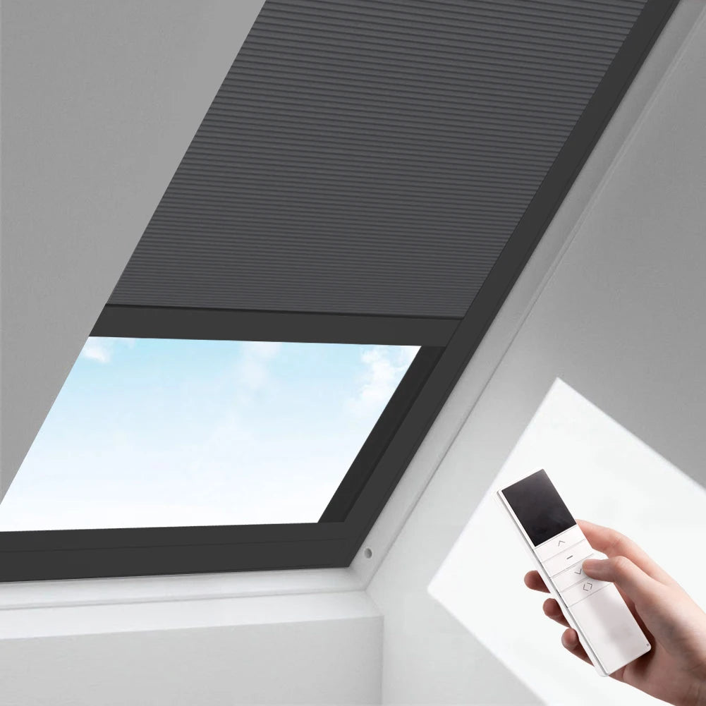 Motorized Honeycomb Skylight Blinds